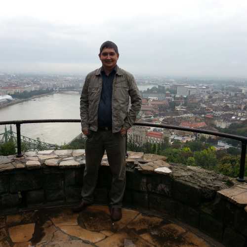 Будапешт. Я и вид на город с горы Геллерт. (15.09.2014)