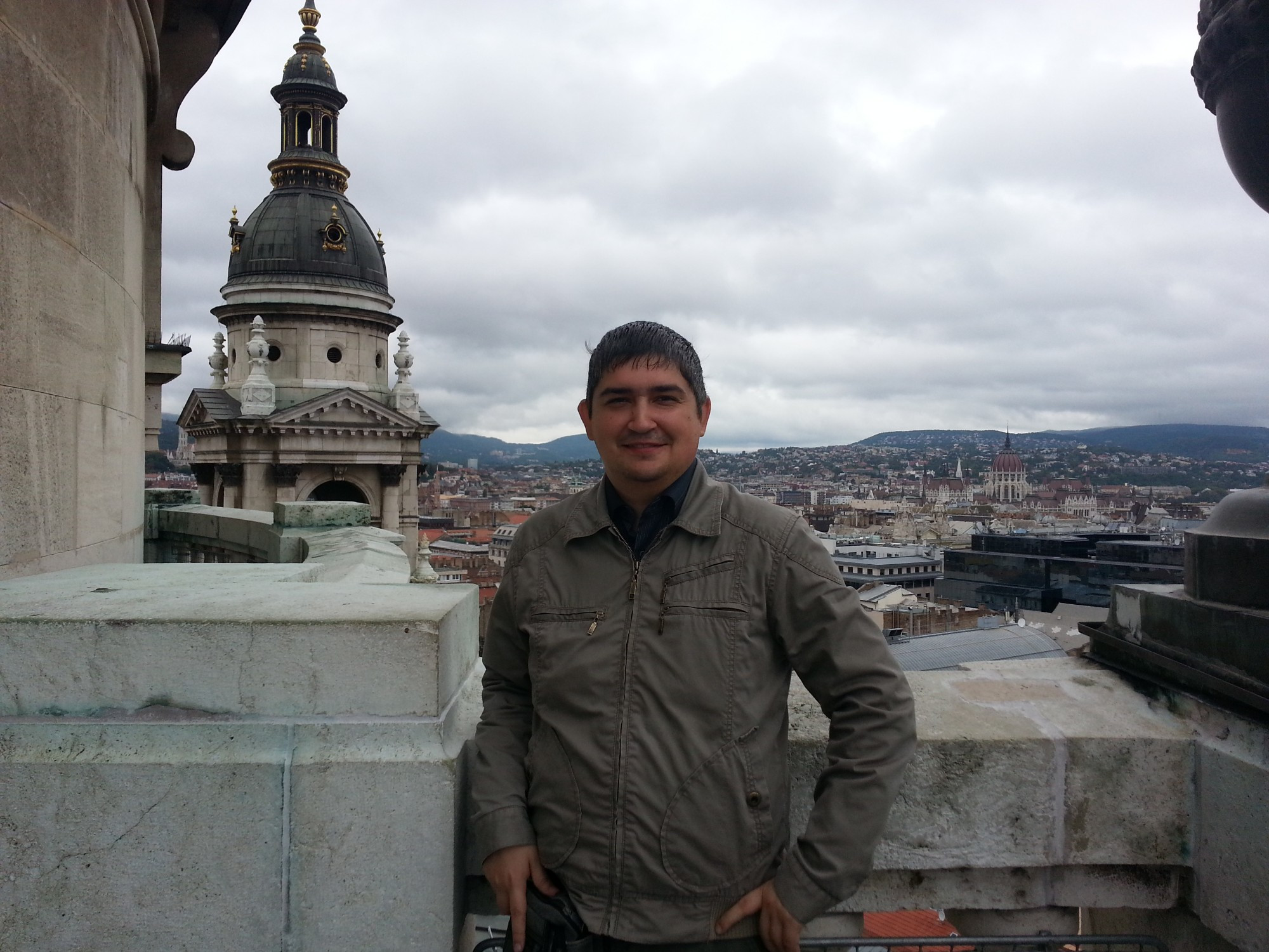 Будапешт. Я на колокольне базилики Святого Иштвана. (14.09.2014)