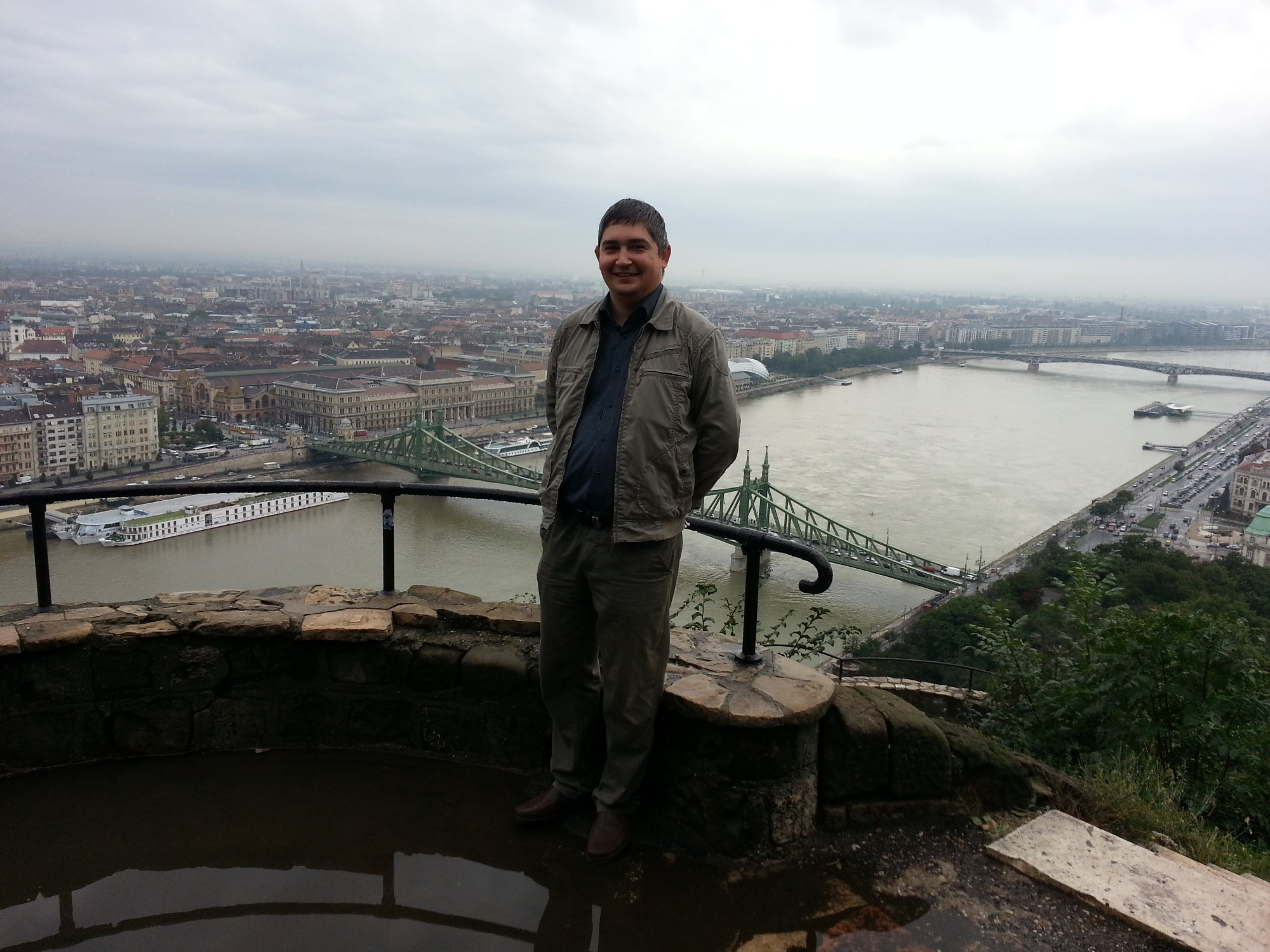 Будапешт. Я на горе Геллерт. (15.09.2014)