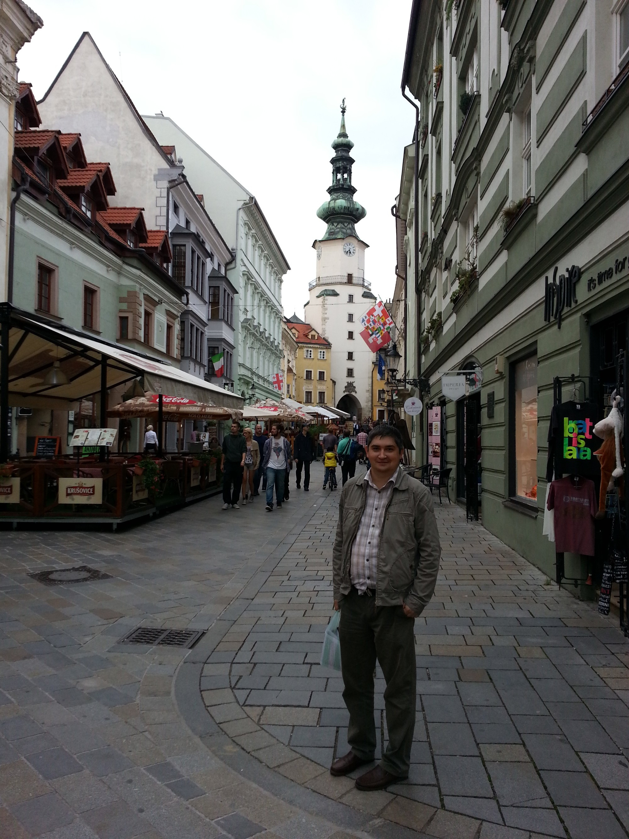 Братислава. Я в старом городе, на улице Михальска. (16.09.2014)