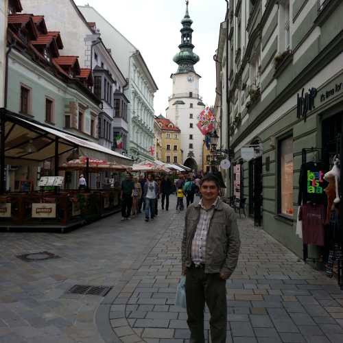 Братислава. Я в старом городе, на улице Михальска. (16.09.2014)