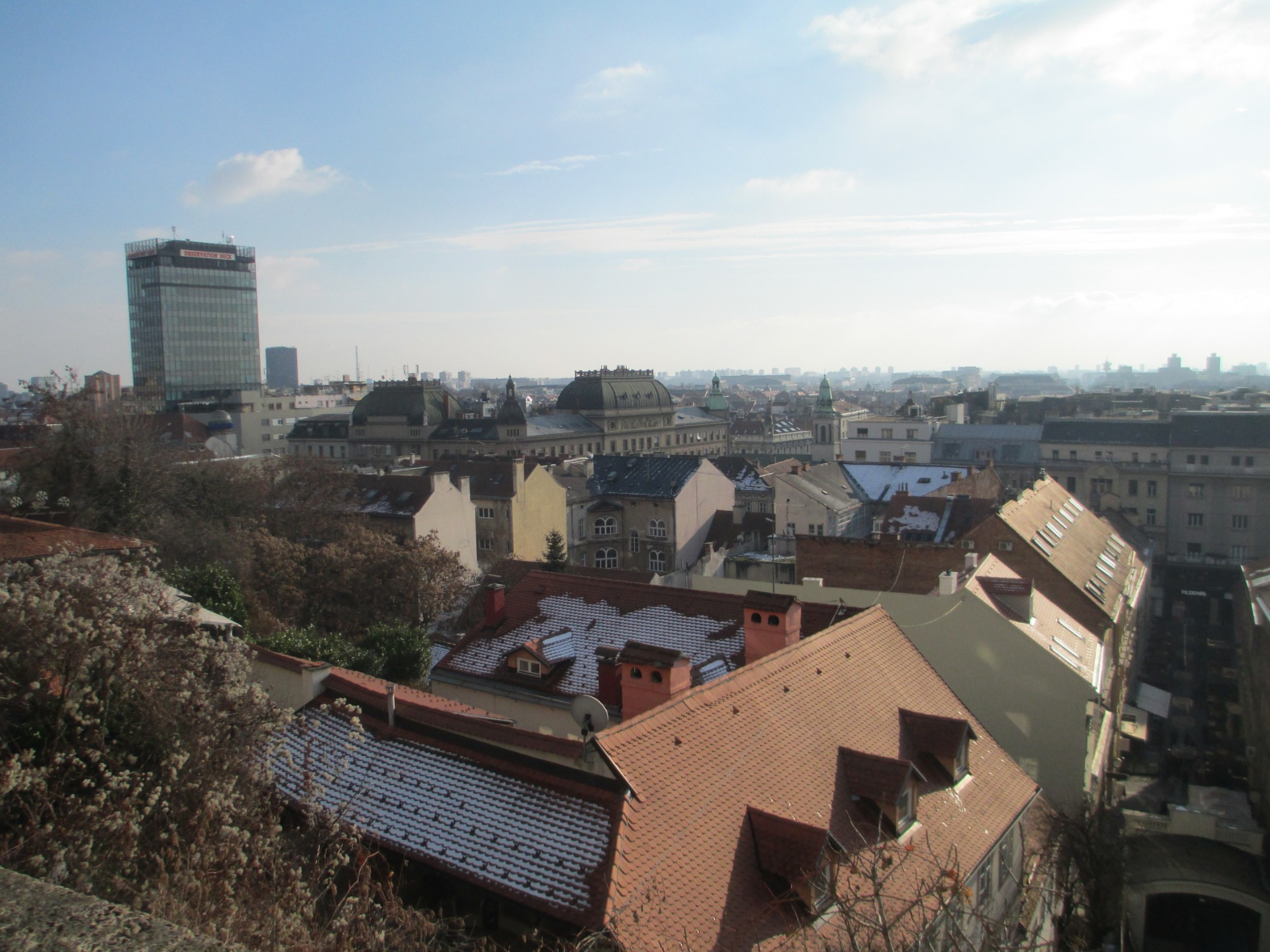 Вид на Загреб с проспекта Штроссмайера. (03.01.2017)