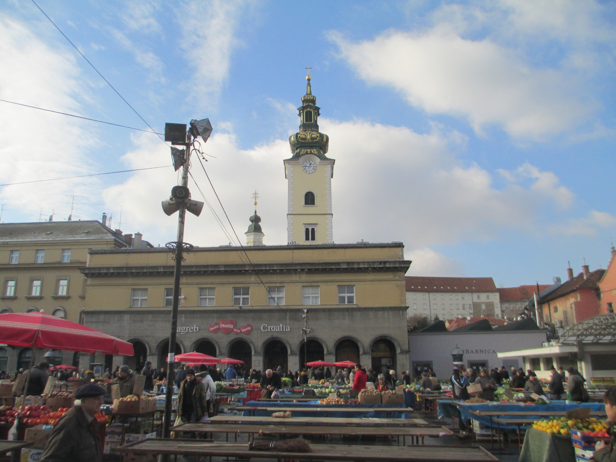 Загреб. Рынок Долац. (03.01.2017)