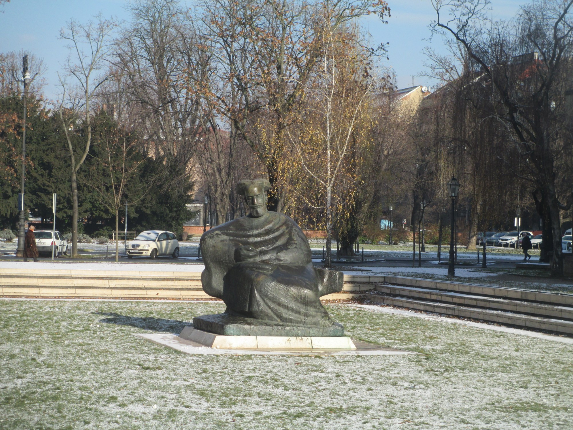 Загреб. Памятник Марку Маруличу. (03.01.2017)