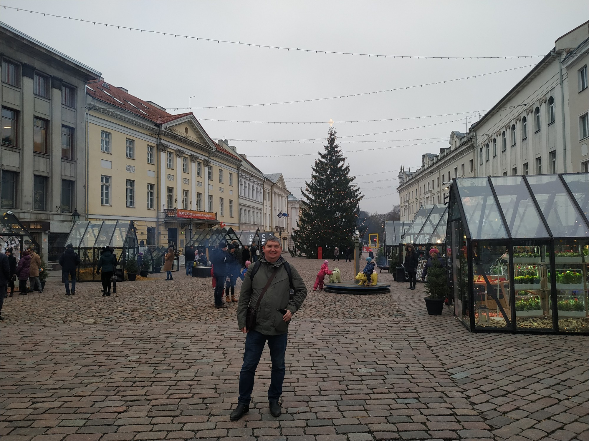 Тарту. Я на Ратушной площади. (21.12.2019)