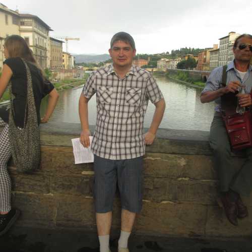Флоренция. Я на мосту Понте Веккио. (07.07.2014)