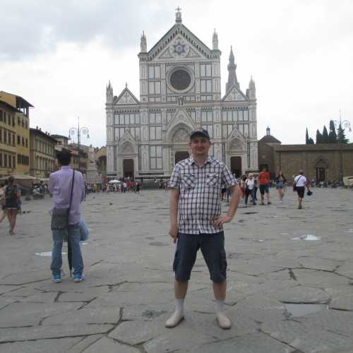 Флоренция. Я на площади Санта-Кроче. (08.07.2014)