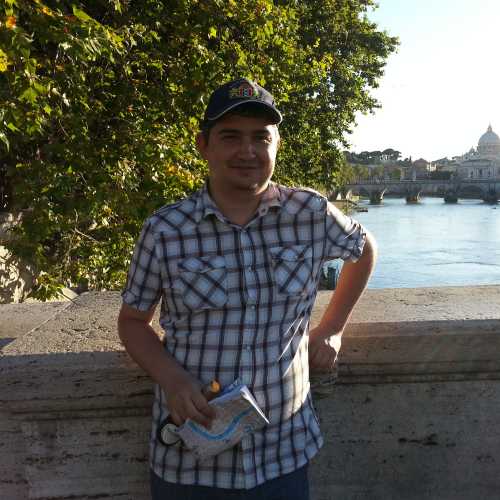 Рим. Я на мосту Умберто I. (10.07.2014)