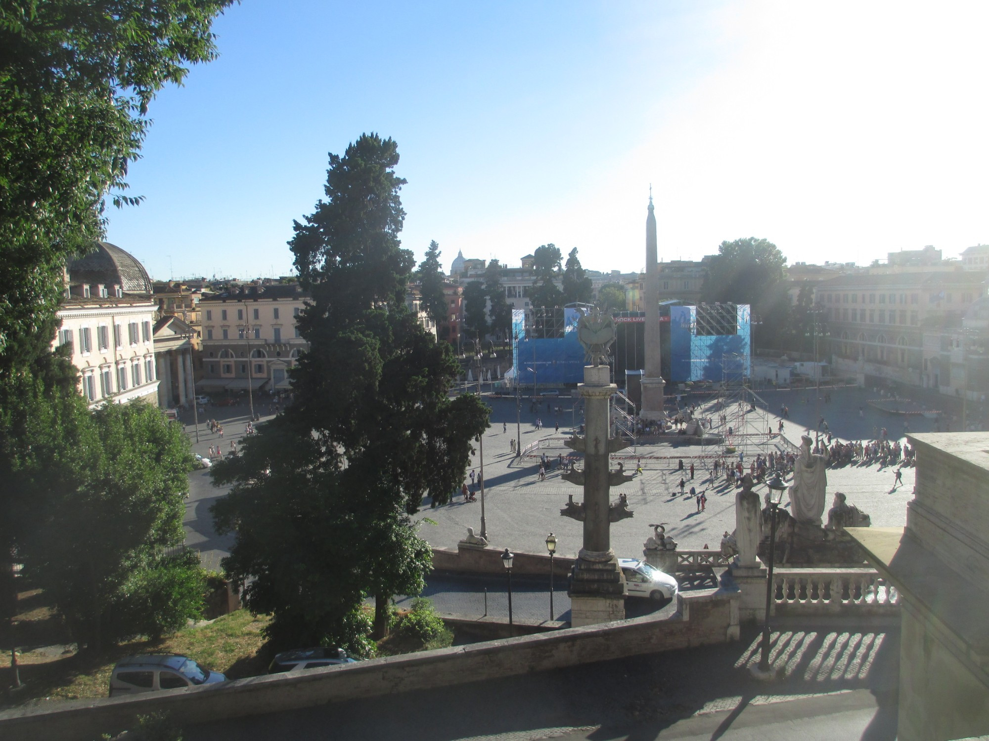 Рим. Вид на Пьяцца дель Пополо. (10.07.2014)