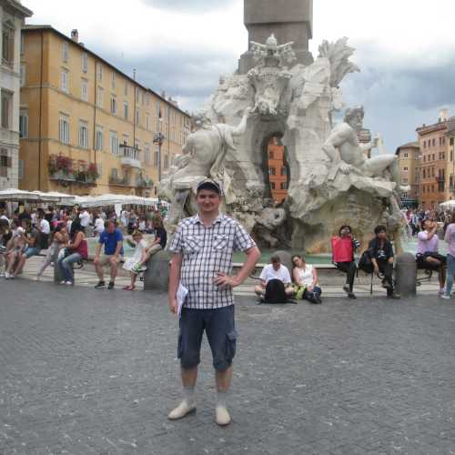 Рим. Я на площади Навона. (10.07.2014)