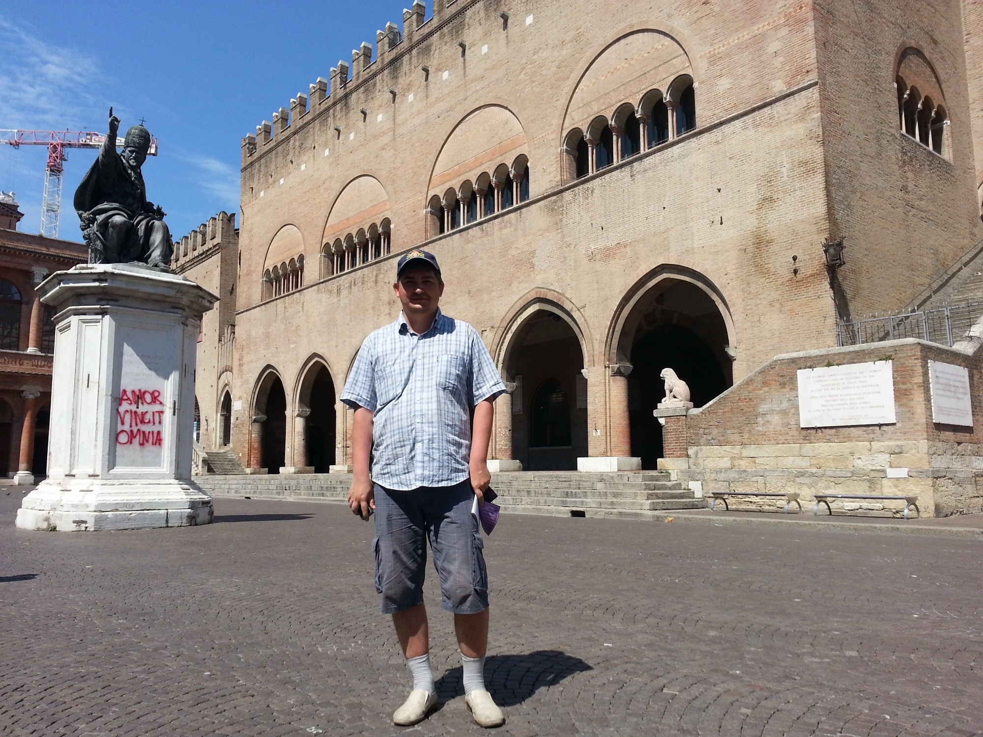 Римини. Я на площади Кавур. (17.07.2014)