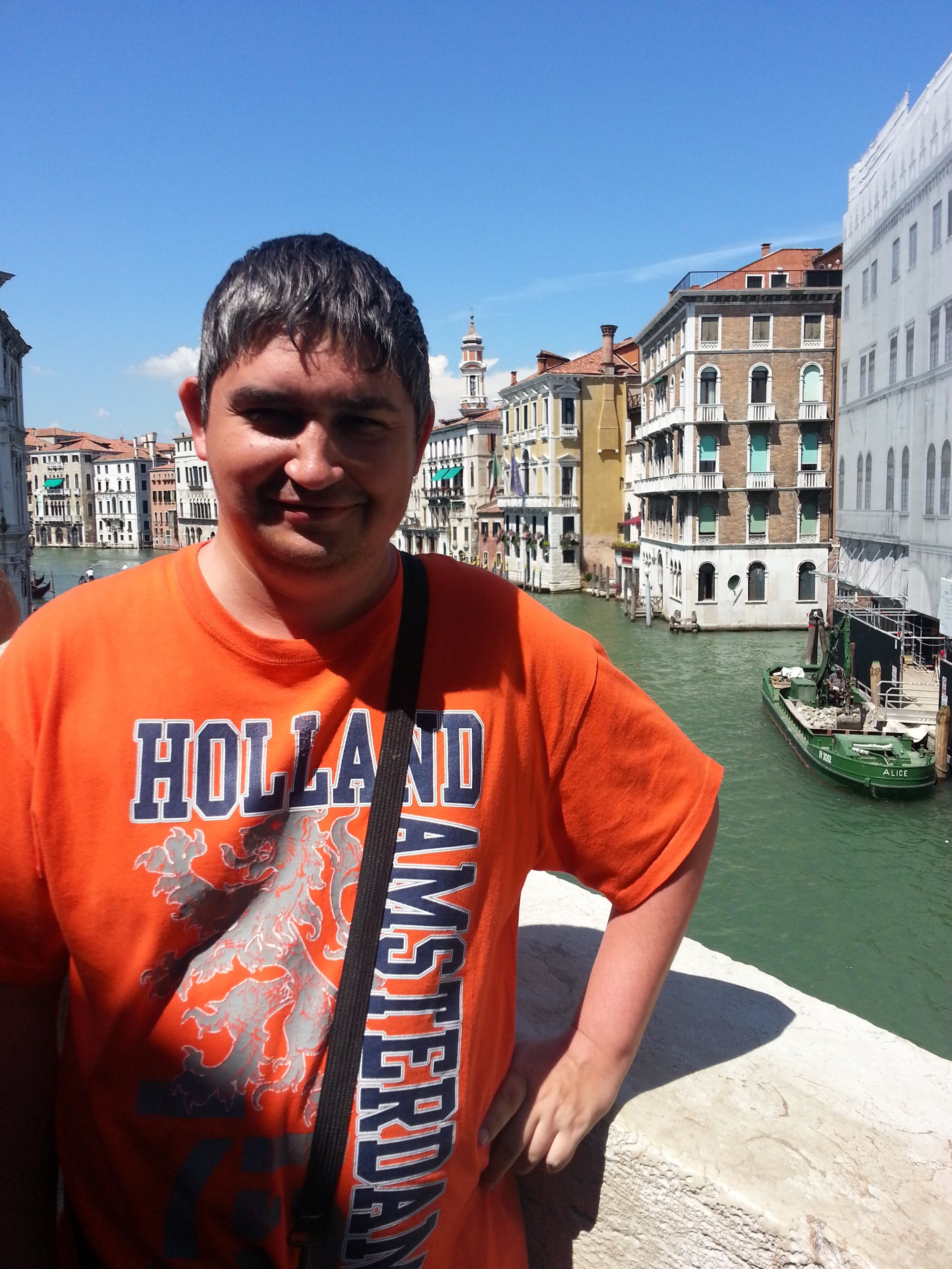 Венеция. Я на мосту Риальто. (16.07.2014)