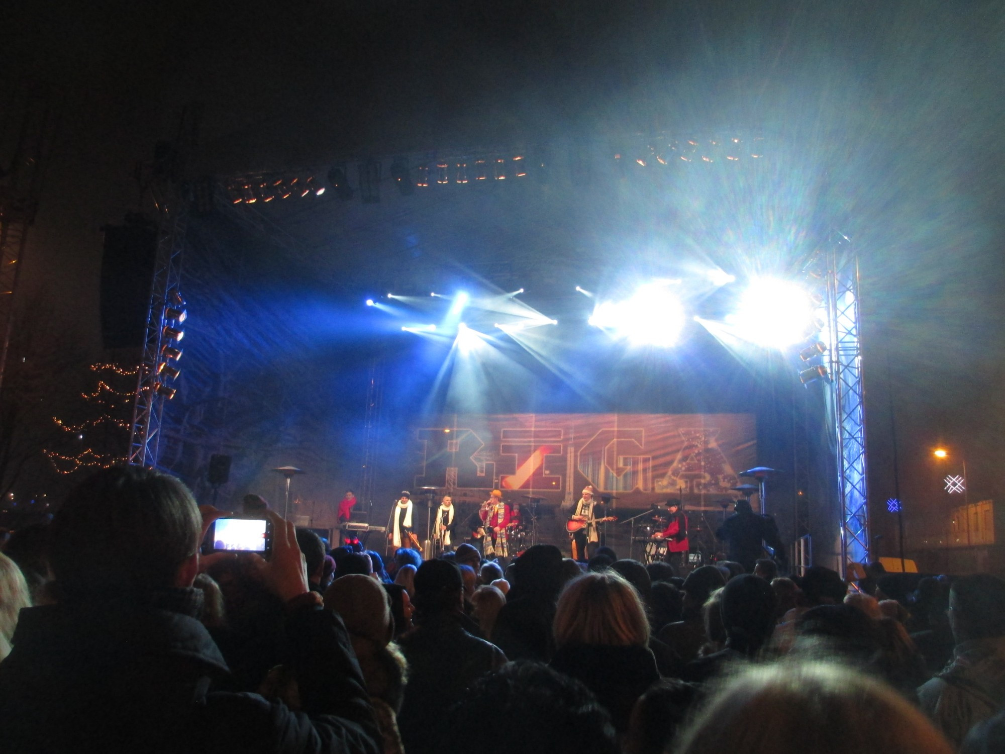 Рига. Новогодний концерт на набережной Даугавы (31.12.2014)