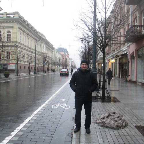 Вильнюс. Я на проспекте Гедиминаса (02.01.2015)