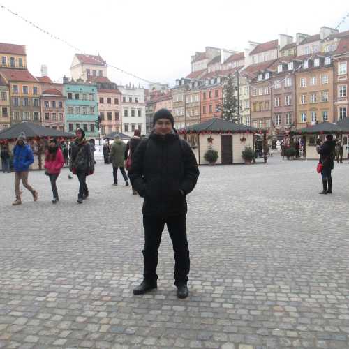Варшава. Я на Рыночной площади Старого города (03.01.2015)