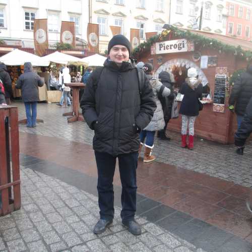 Краков. Я на ярмарке на Рыночной площади (04.01.2015)