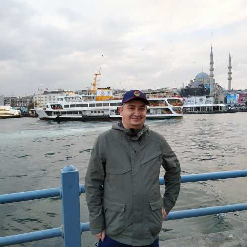 Стамбул. Я и вид от Галатского моста. (05.11.2020)