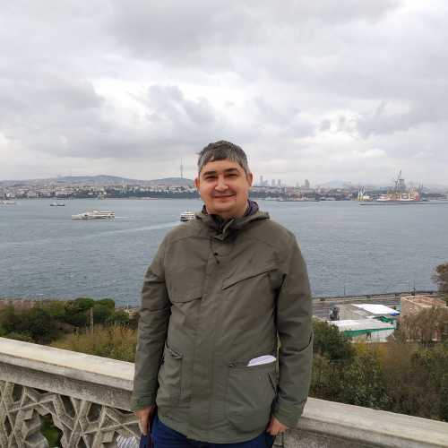 Стамбул. Я и вид на Босфор из дворца Топкапы. (05.11.2020)
