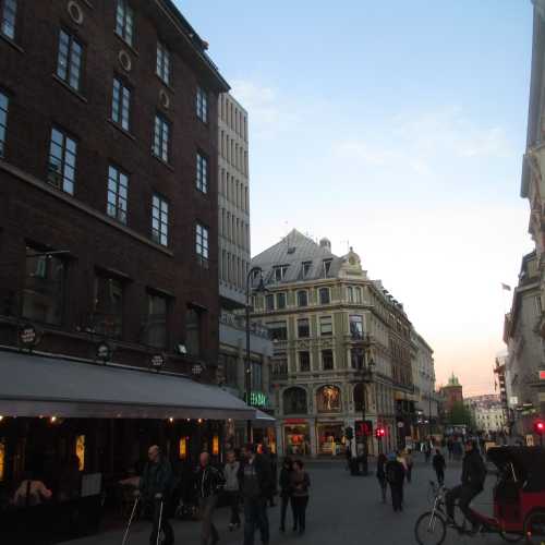 Осло. Улица Карл Юханс Гата. (01.05.2015)