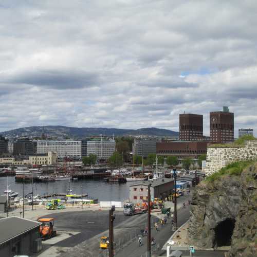 Осло. Вид на порт с крепости Акерсхус. (03.05.2015)