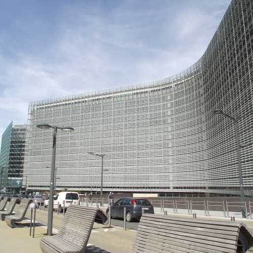 Брюссель. Штаб-квартира Еврокомиссии (здание La Berlaymont). (30.04.2017)