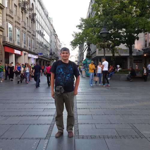 Белград. Я на улице Князя Михаила. (13.09.2015)