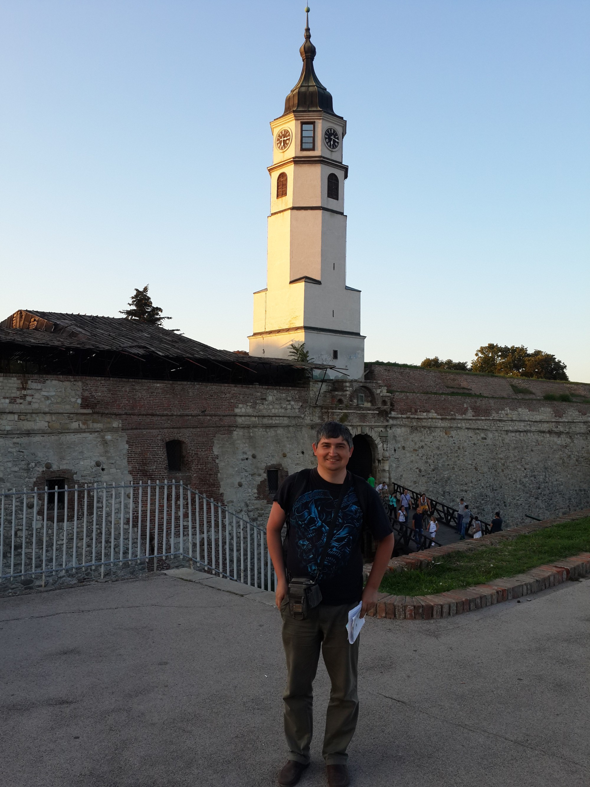 Белград. Я на фоне Часовой башни. (13.09.2015)
