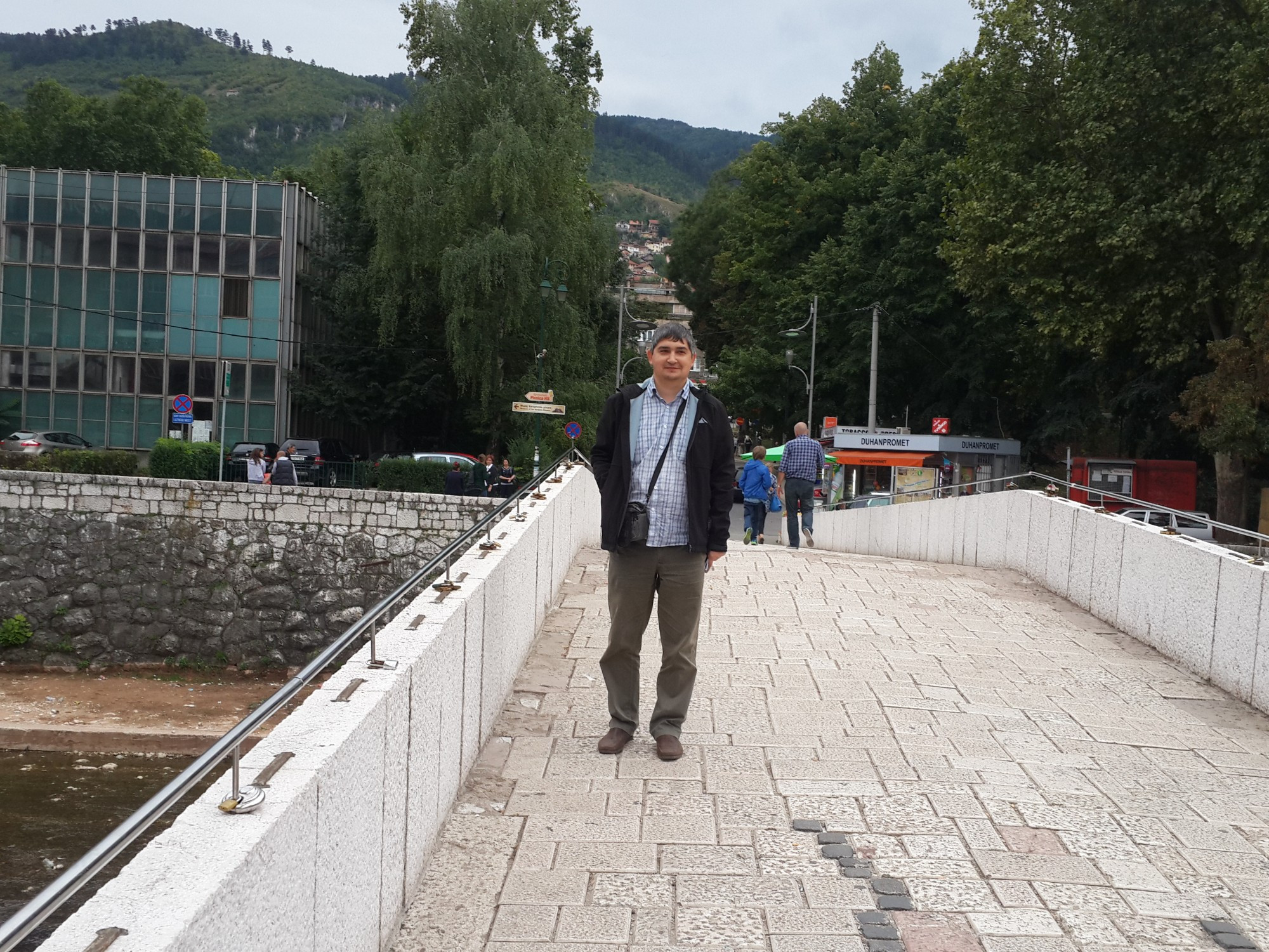 Сараево. Я на Латинском мосту. (07.09.2015)