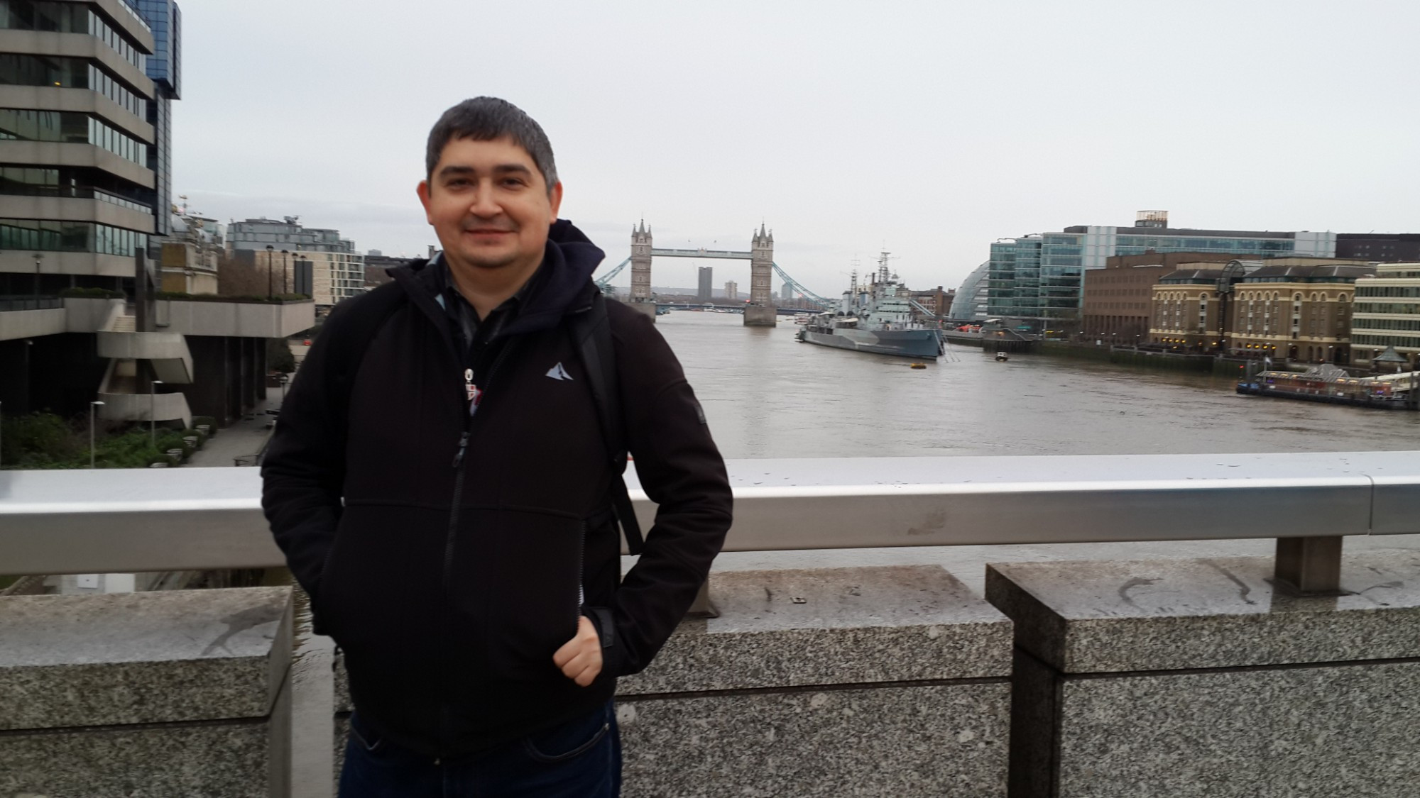 Лондон. Я на Лондонском мосту. (03.01.2016).