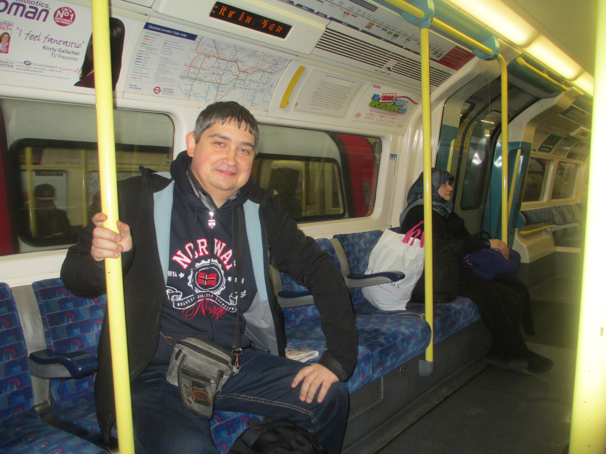 Я в Лондонском метро. (04.01.2016).