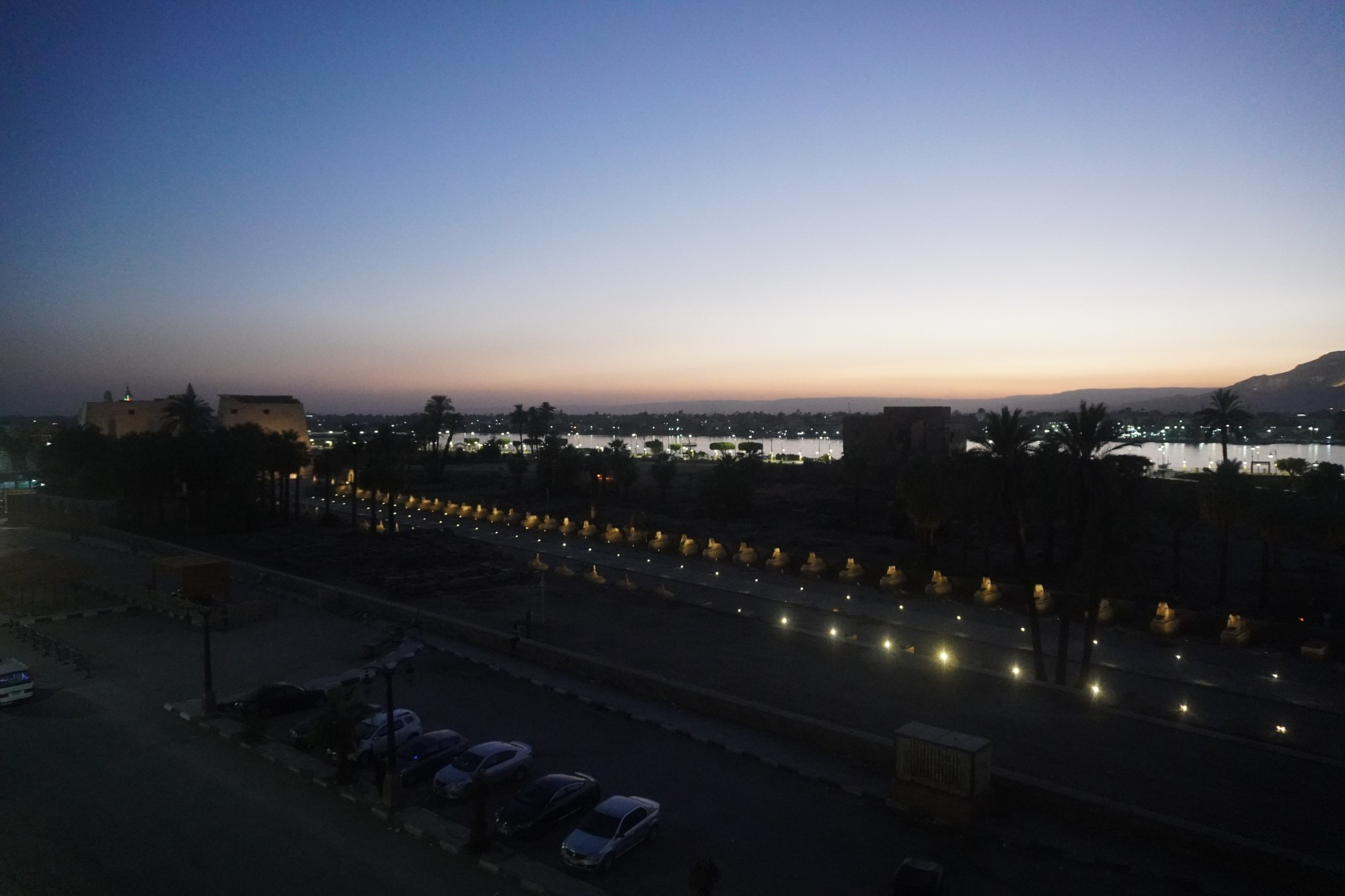 Луксор. Вечерний вид на Нил. (17.05.2021)