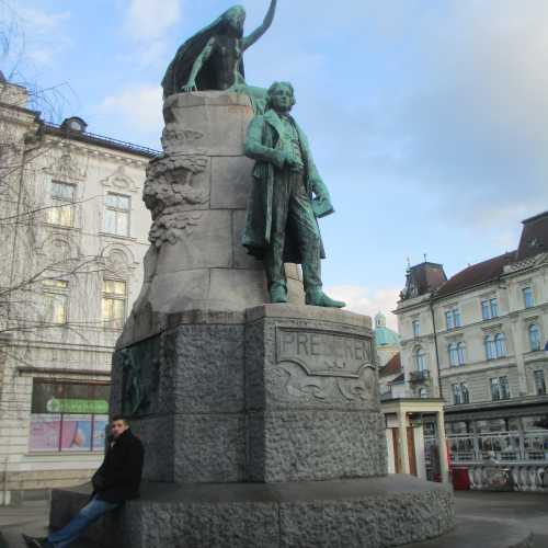 Любляна. Памятник Франце Прешерну. (02.01.2017)