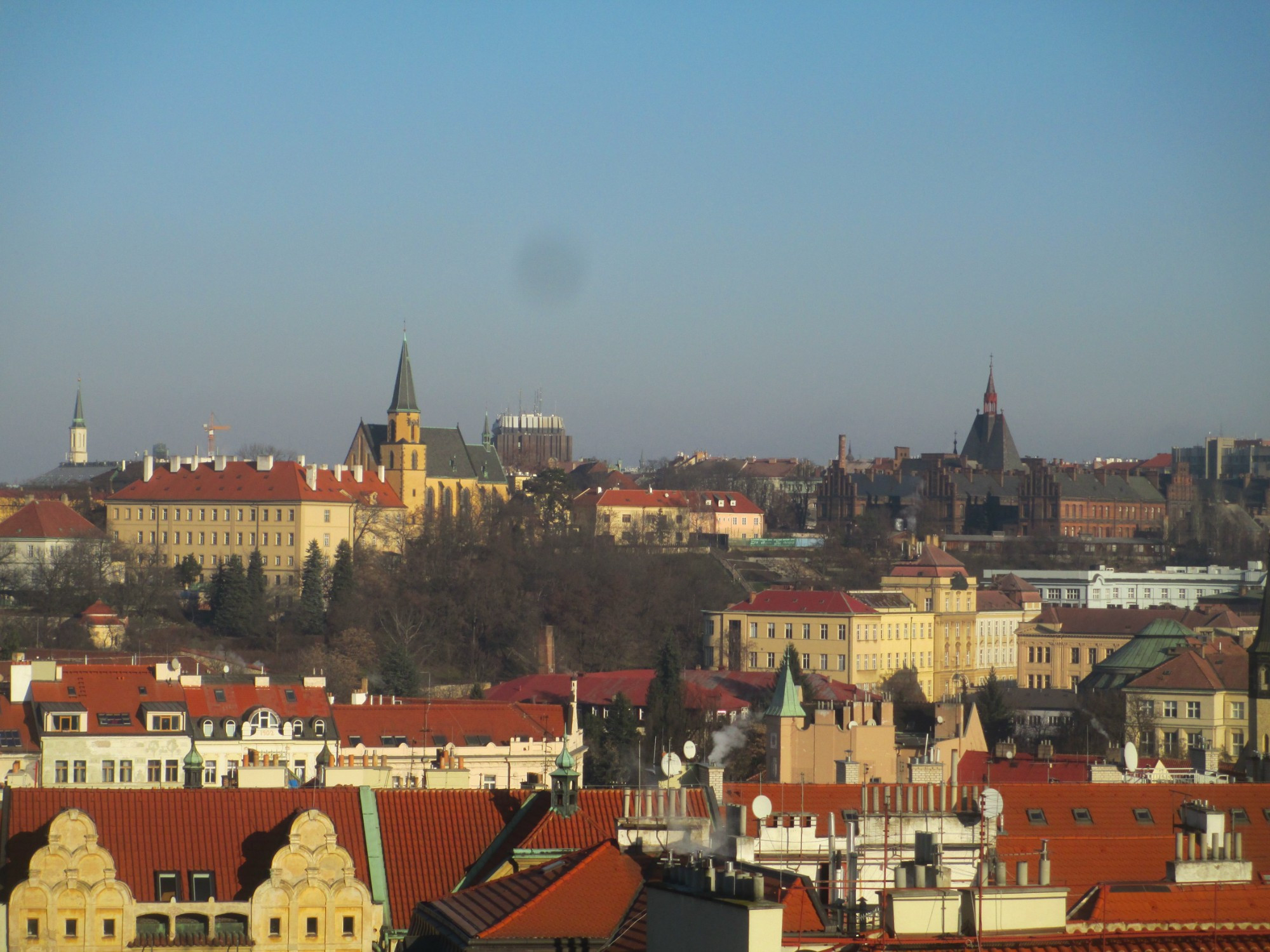 Прага. Вид с Вышеграда. (31.12.2016)