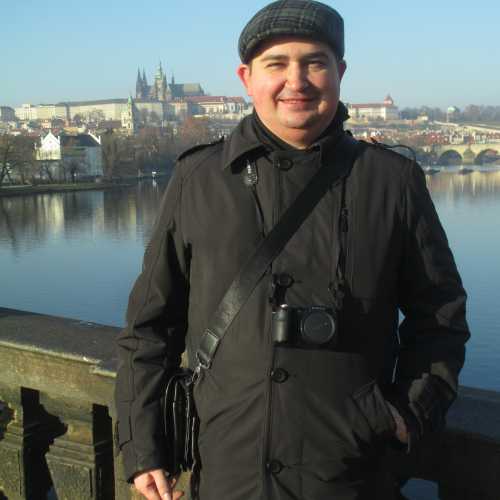 Прага. Я на мосту Легии. (31.12.2016)