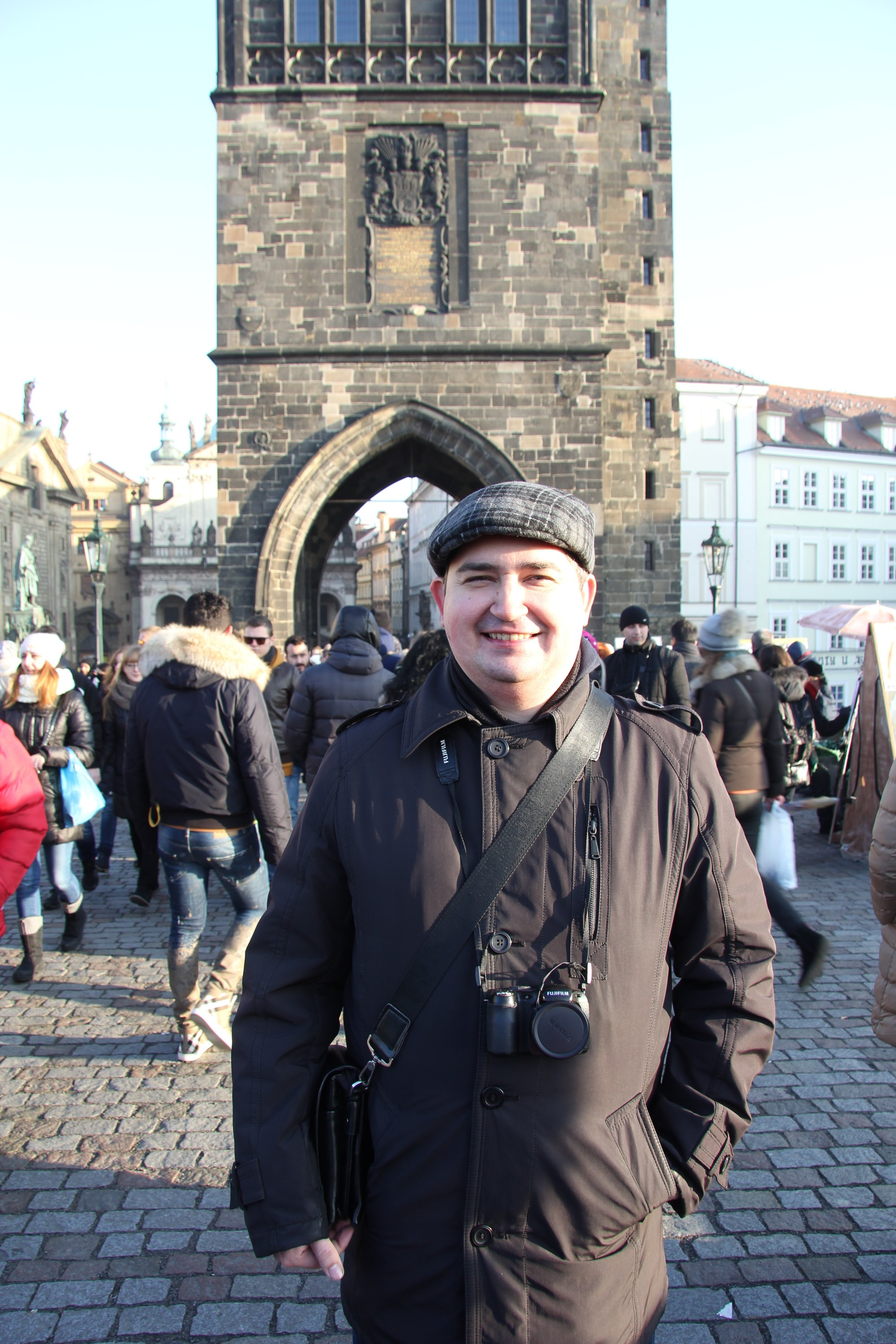 Прага. Я на Карловом мосту. (31.12.2016)