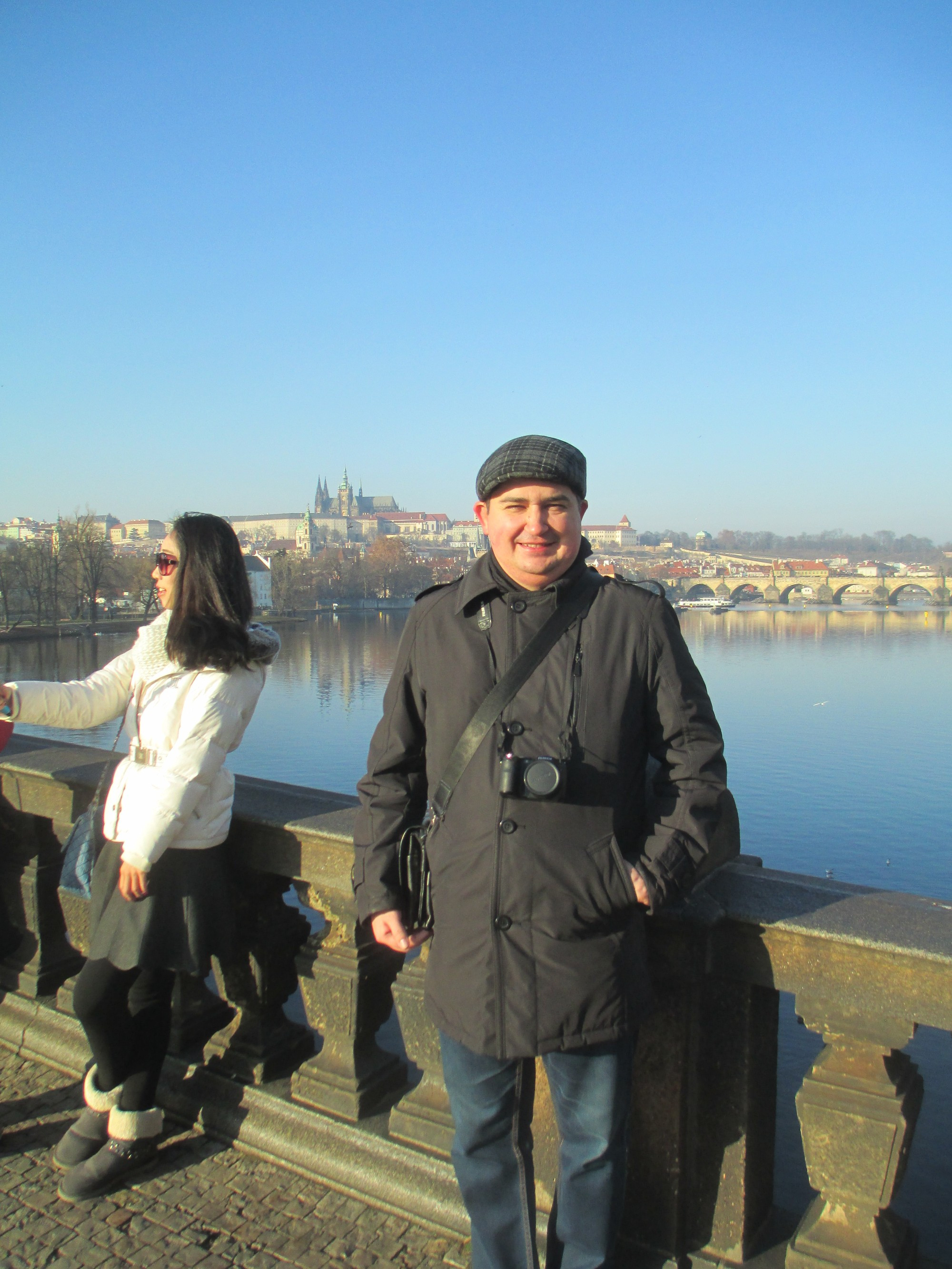 Прага. Я на мосту Легии. (31.12.2016)