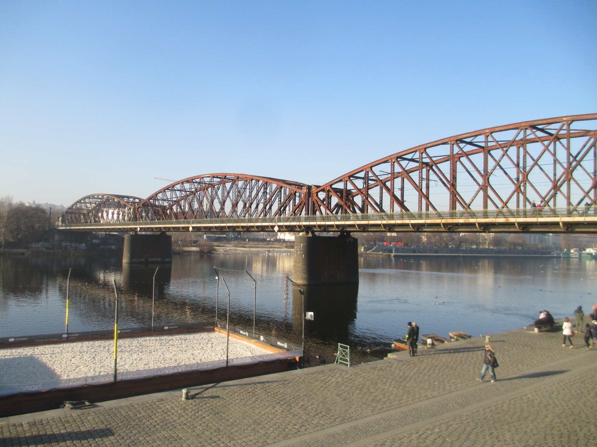 Прага. Железнодорожный мост. (31.12.2016)