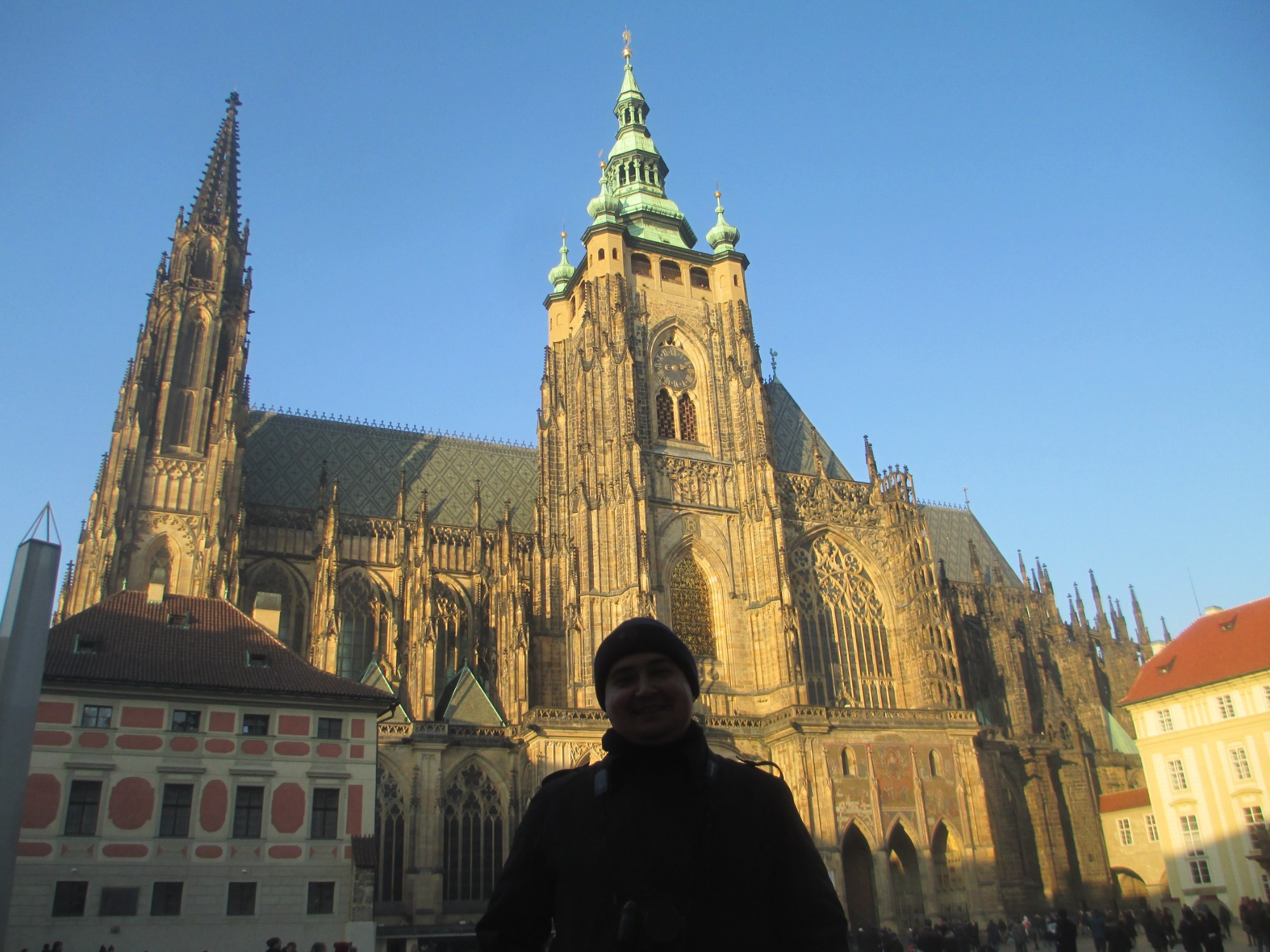 Прага. Я на фоне Собора Святого Вита. (01.01.2017)