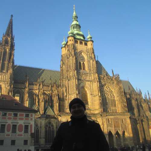 Прага. Я на фоне Собора Святого Вита. (01.01.2017)