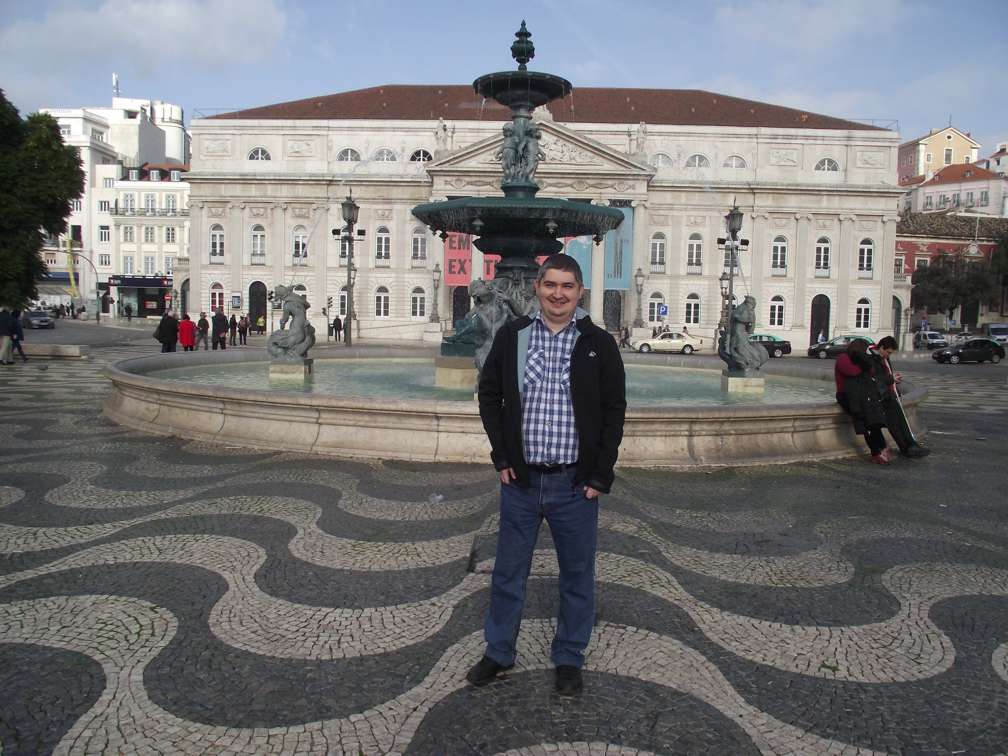 Лиссабон. Я на площади Россиу. (01.01.2018)