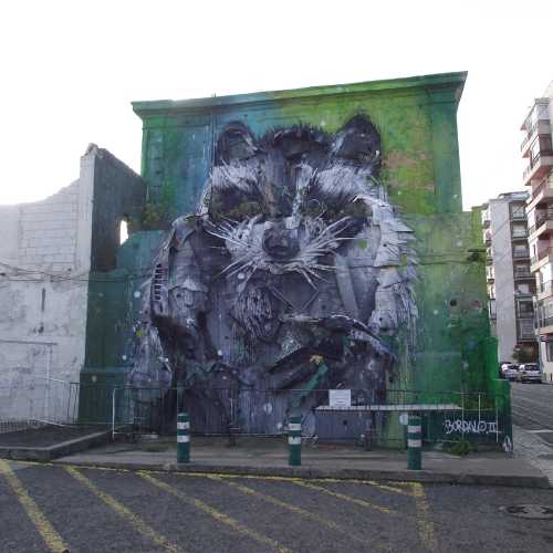 Лиссабон. Настенное уличное искусство в районе Белен. (01.01.2018).