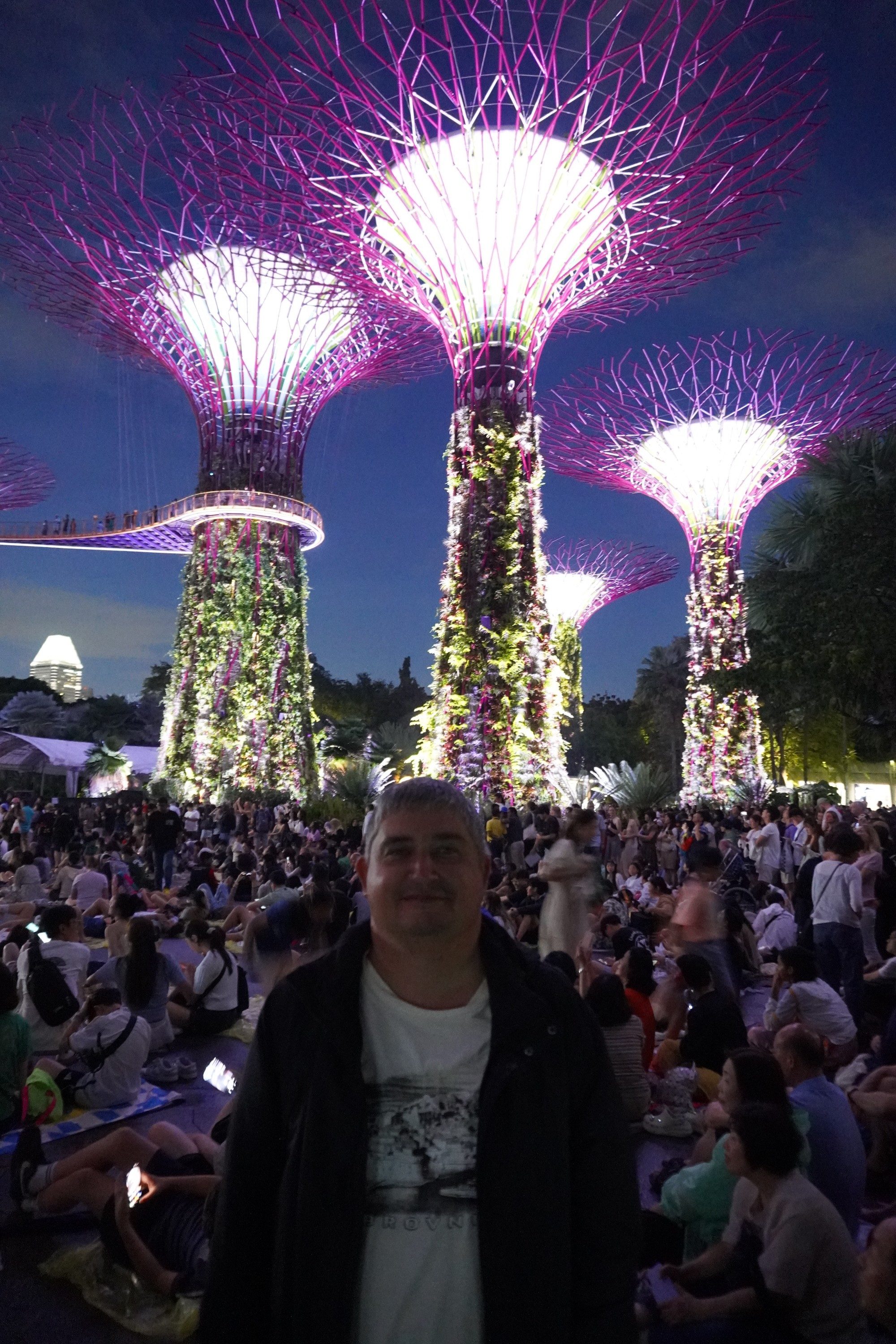 Сингапур. Я в парке Gardens by the Bay. (10.01.2024)