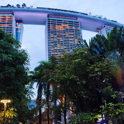 Сингапур. Здание отеля Marina Bay Sands. (10.01.2024)