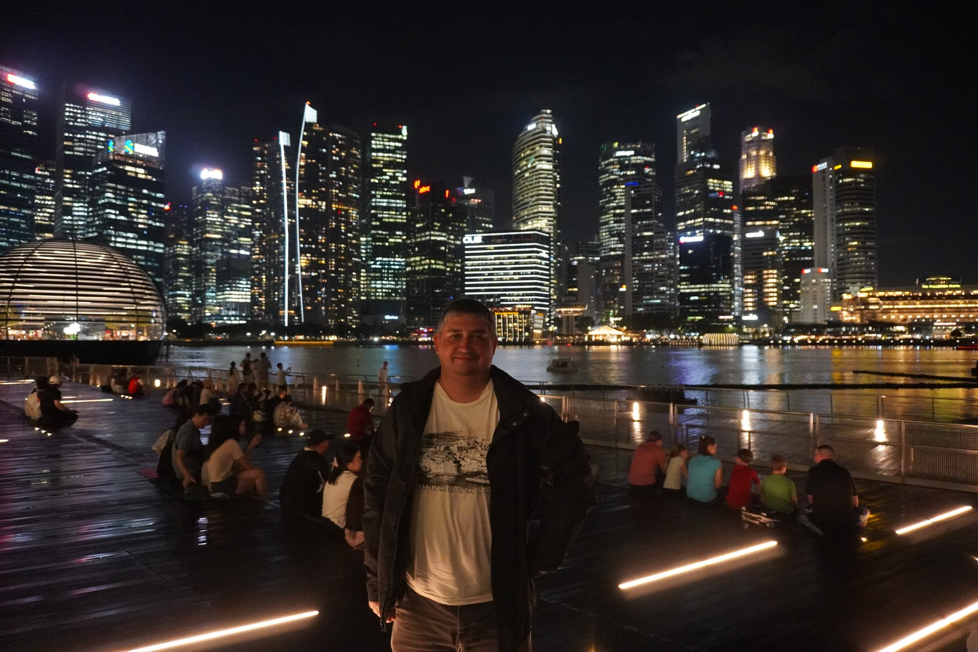 Сингапур. Я на набережной Марина Бэй. (10.01.2024)