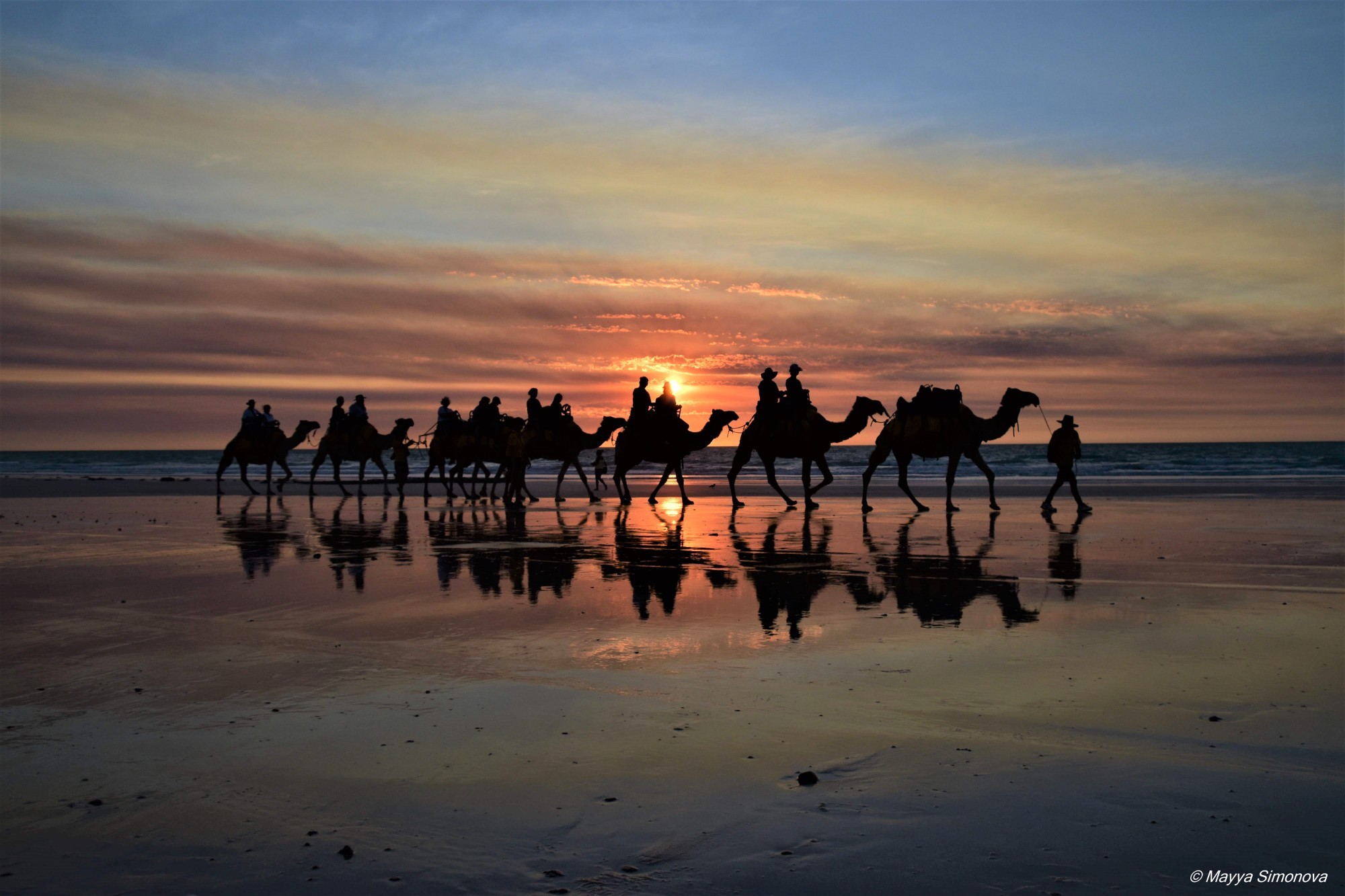 Cable Beach — 22 km stretch of white sand beach on the eastern Indian Ocean and the name of the surrounding suburb in Broome, Western Australia.