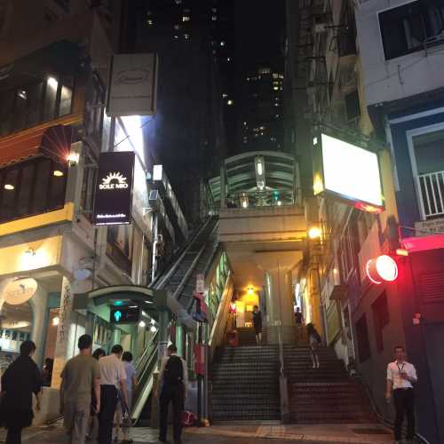 Escalators on streets of HongKong 