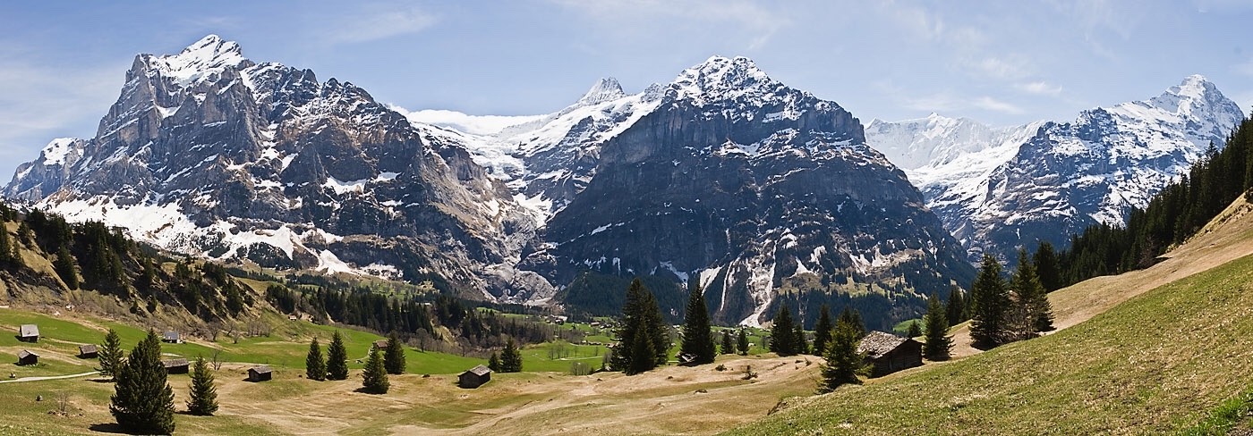 The view of Grindelwald, Switzerland