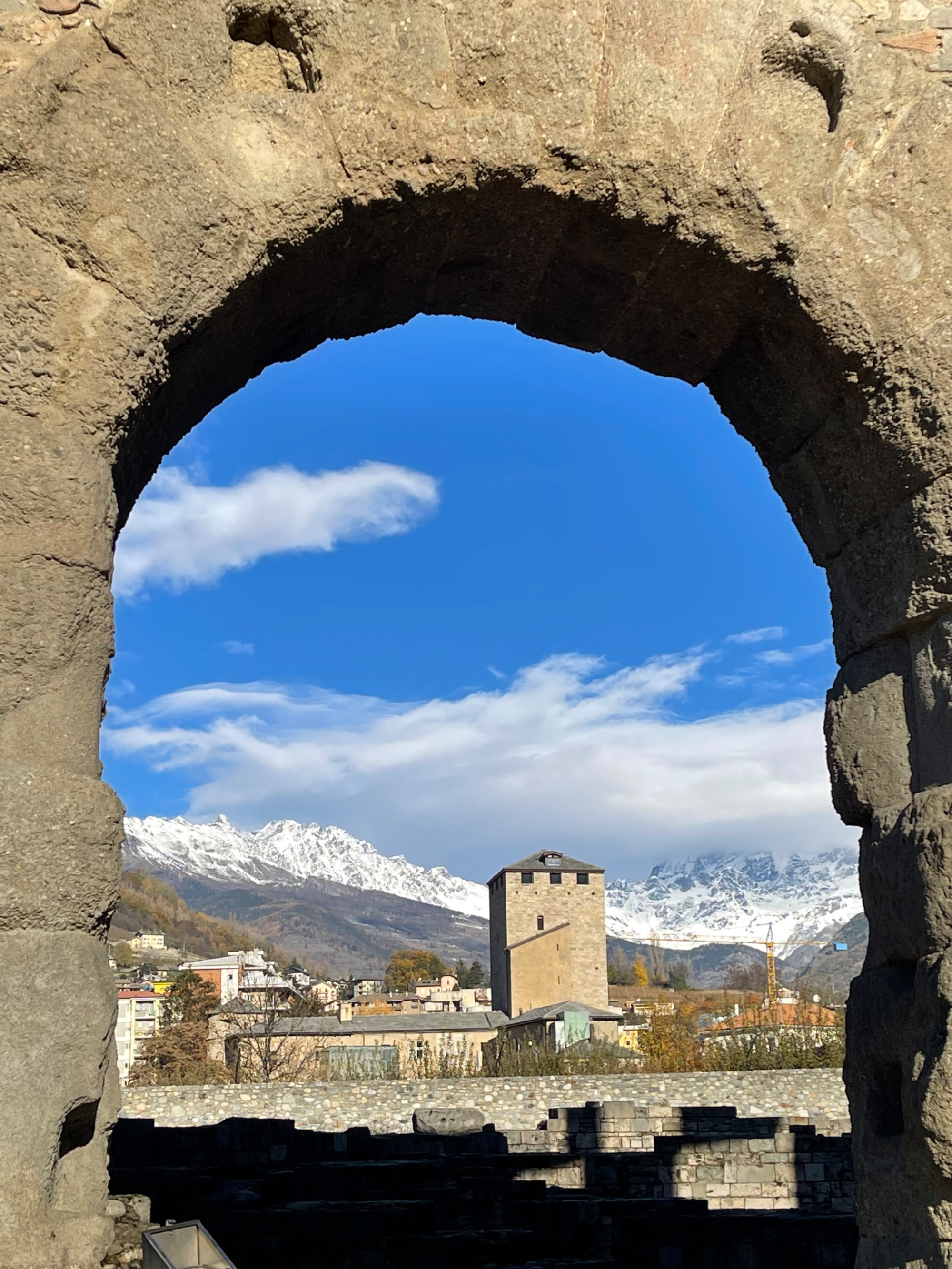 Anfiteatro romano di Aosta, Italy