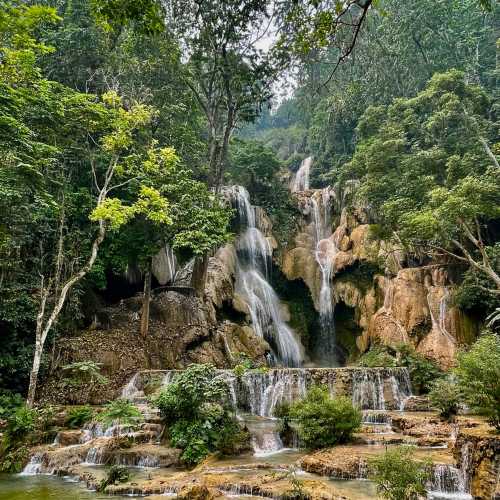 Kuang Si Large Waterfall photo