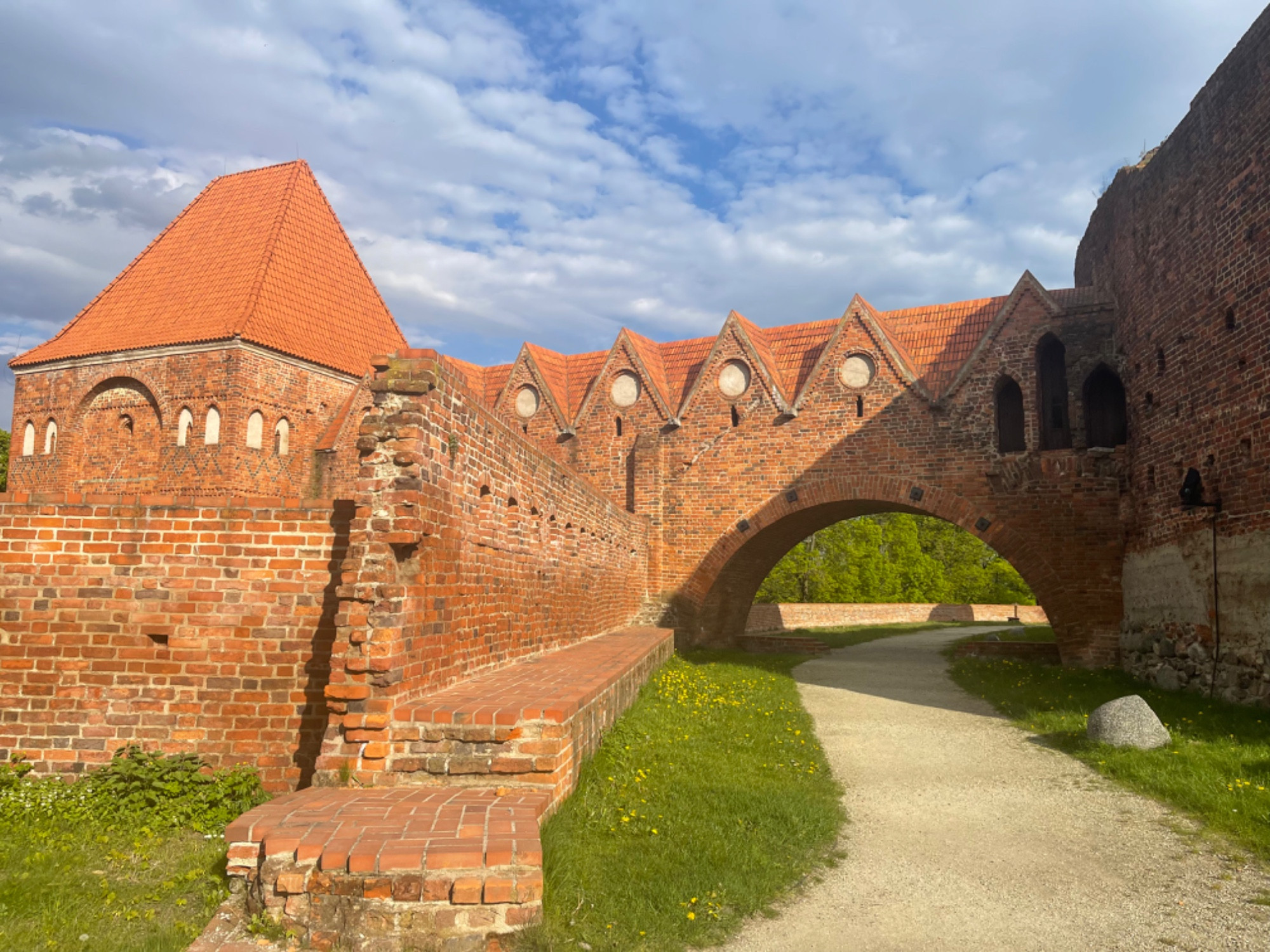 Руины тевтонского замка, Poland